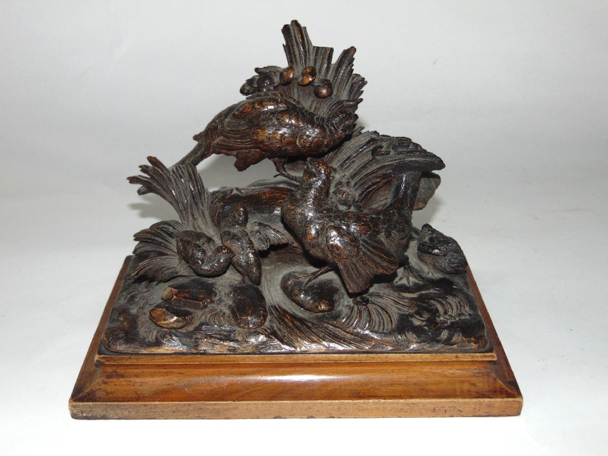 Appraisal: Treen A good quality th century carved timber study of