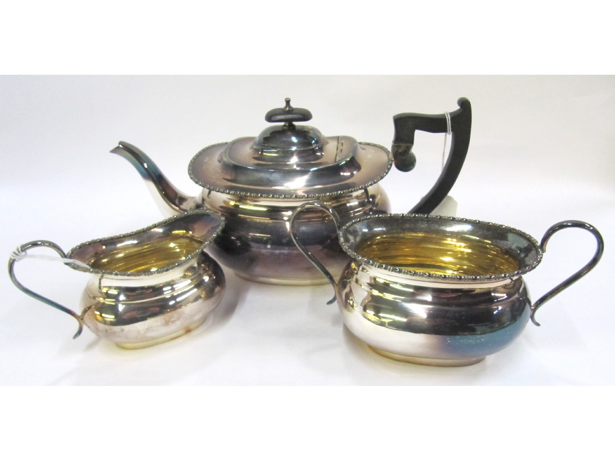 Appraisal: A three piece EPNS tea service