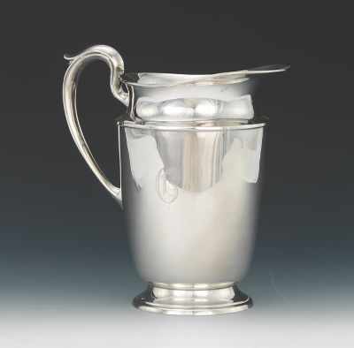 Appraisal: A Sterling Silver Water Pitcher by Gorham Simple elegant shape