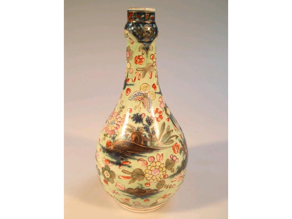 Appraisal: A Chinese bottle vase with swelling neck painted in underglaze