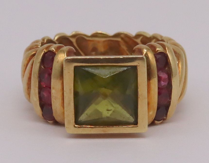 Appraisal: JEWELRY David Yurman kt Gold and Colored Gem Ring David