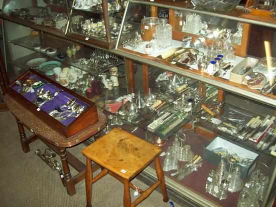 Appraisal: A LARGE NICKEL PLATED COUNTER SHOW CASE