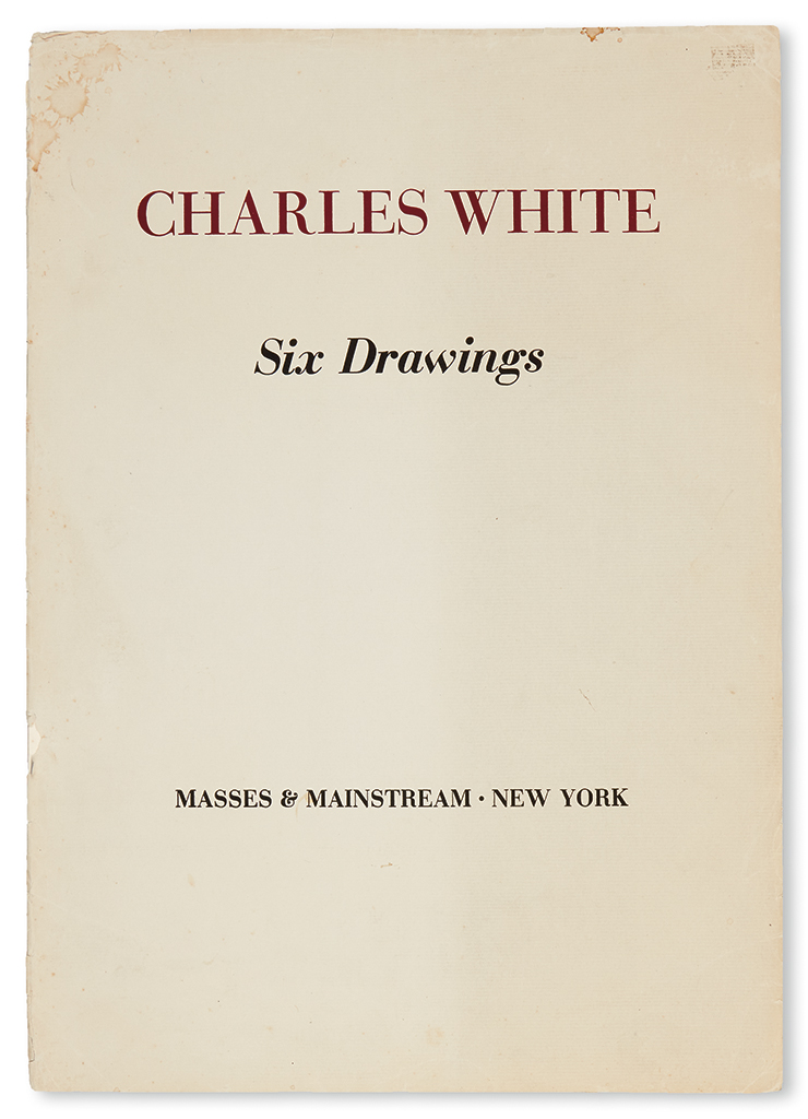 Appraisal: ART WHITE CHARLES Six Drawings Large portfolio with the title