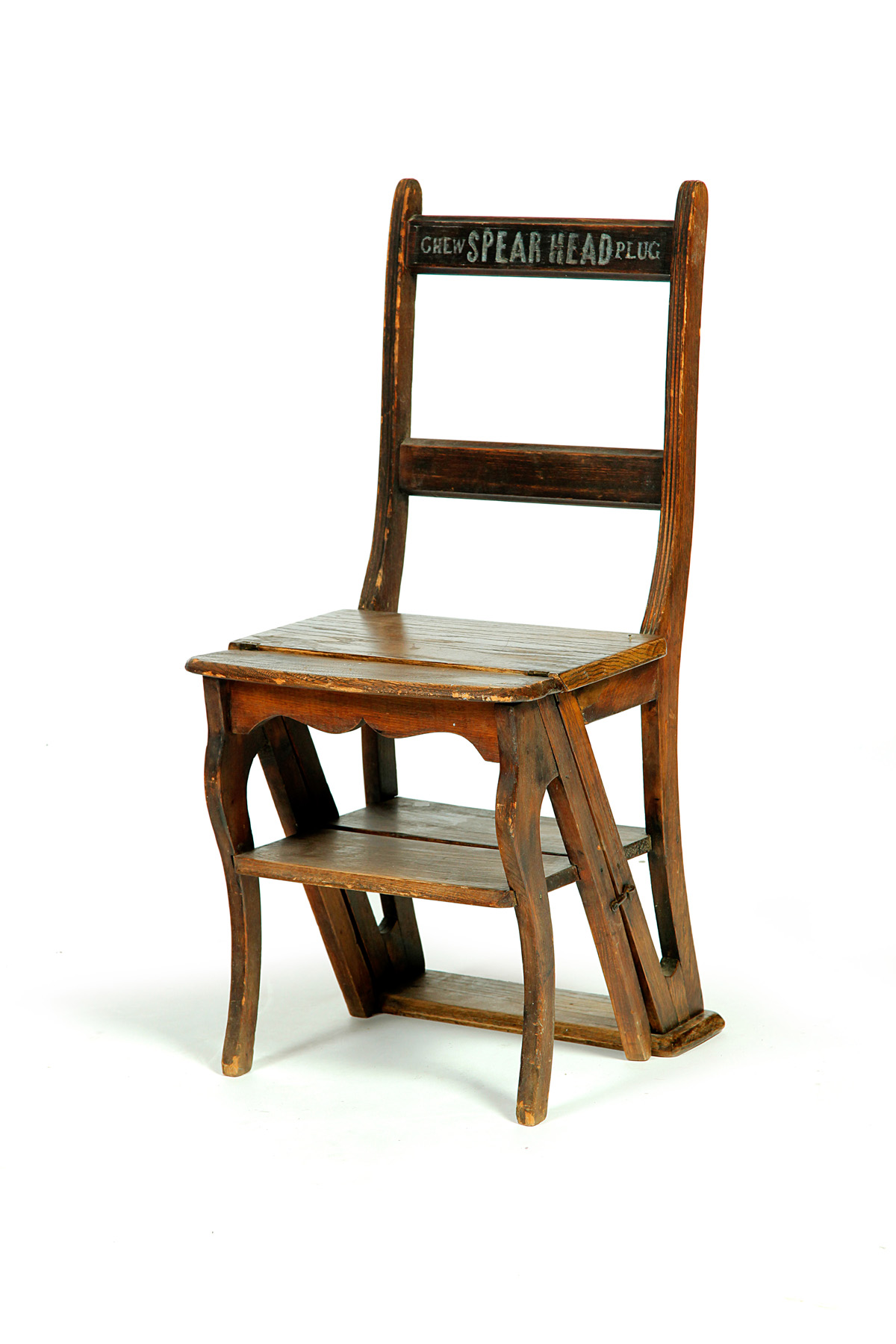 Appraisal: ADVERTISING LADDER CHAIR American early th century Side chair that