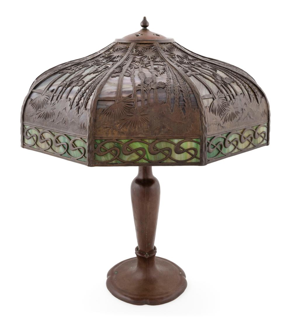 Appraisal: HANDEL TABLE LAMP FIRST QUARTER OF THE TH CENTURY HEIGHT