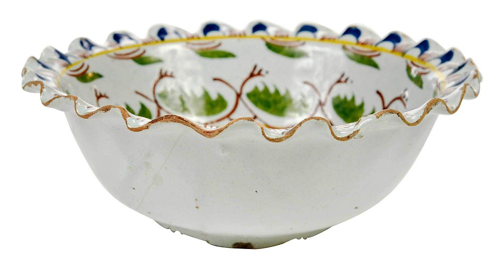 Appraisal: Small English Delftware Polychrome Bowl attributed to Bristol circa -