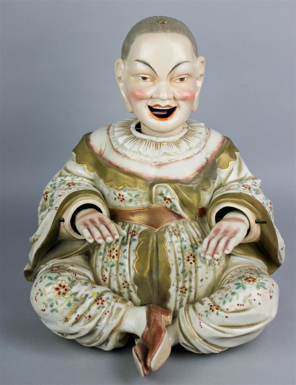 Appraisal: ERNST BOHNE SONS PORCELAIN NODDING PAGODA FIGURE CIRCA blue printed