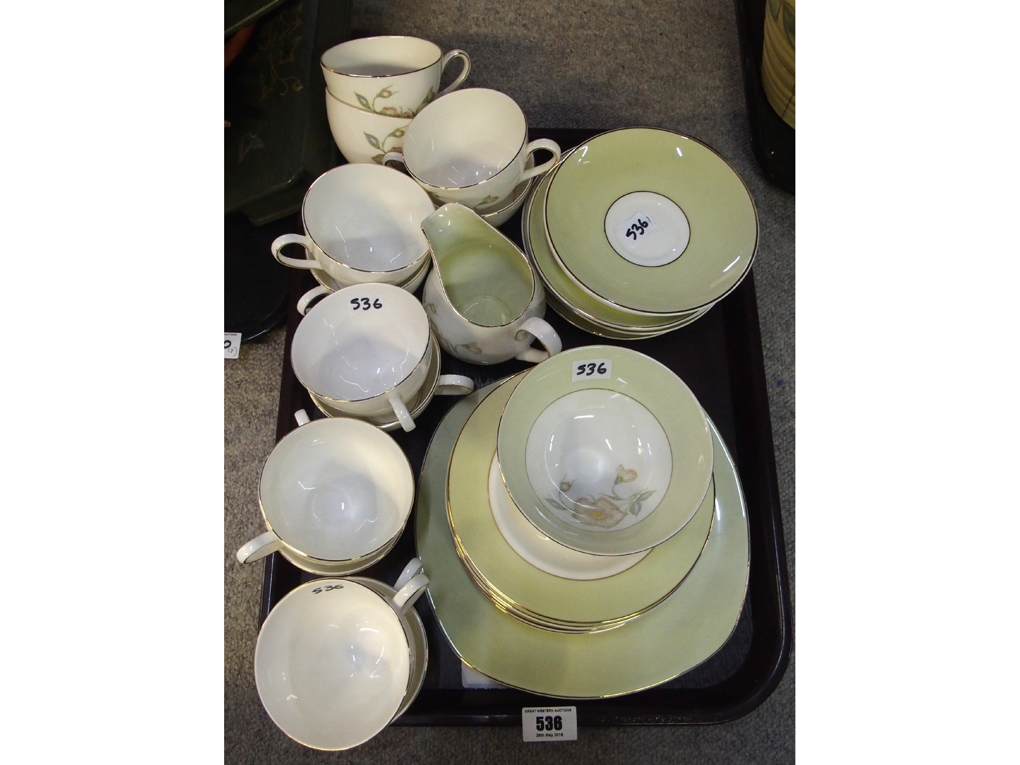 Appraisal: Susie Cooper Wild Rose teaset