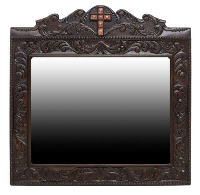 Appraisal: Southwest style wall mirror Jorge Kurczyn Hacienda Santa Klara shaped