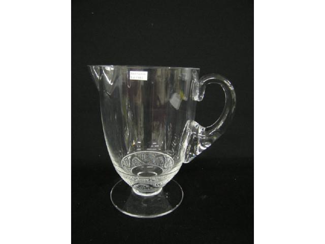 Appraisal: Lalique French Crystal Phalsbourg Pitcher tall signed excellent