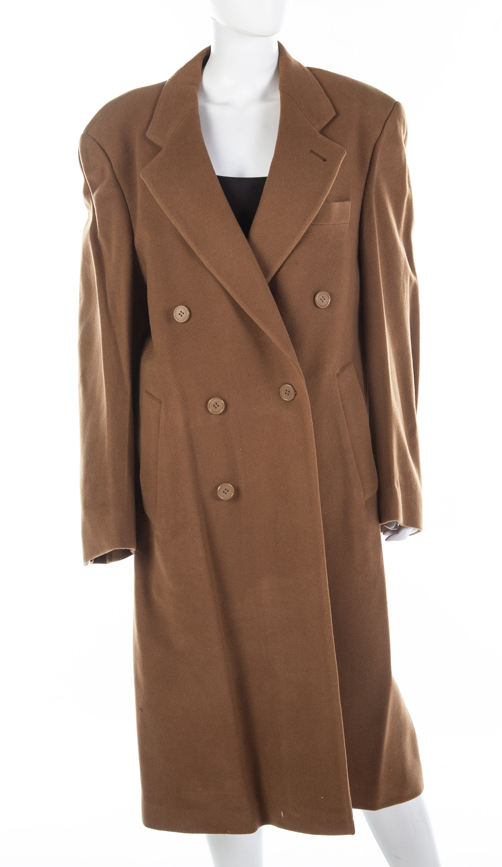 Appraisal: MEN'S CAMEL WOOL AND CASHMERE COAT by Ashford Reede size