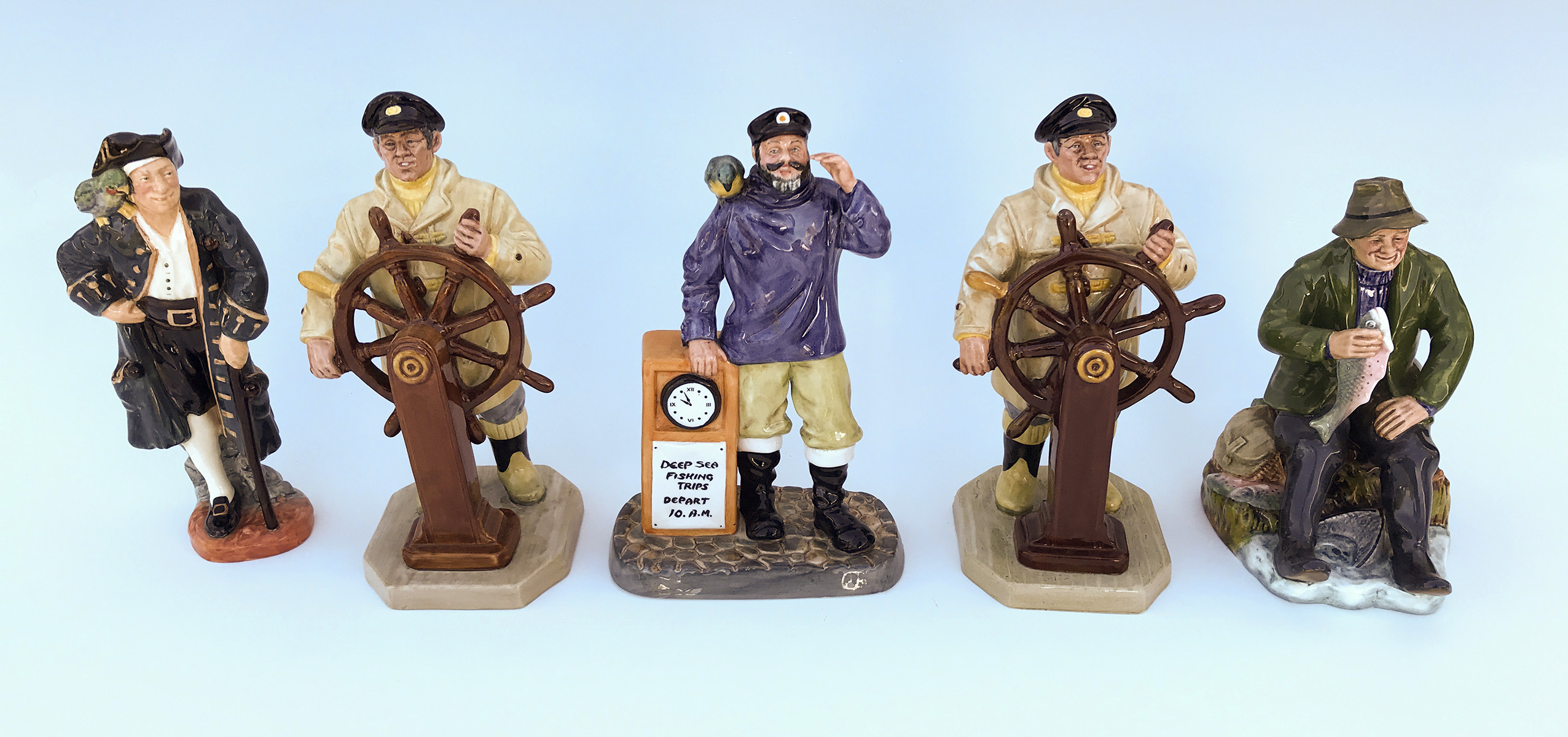 Appraisal: ROYAL DOULTON SAILOR OR MARITIME FIGURINES ''Long John Silver'' HN