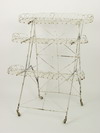 Appraisal: PLANT STAND - Three tier folding wirework plant stand circa