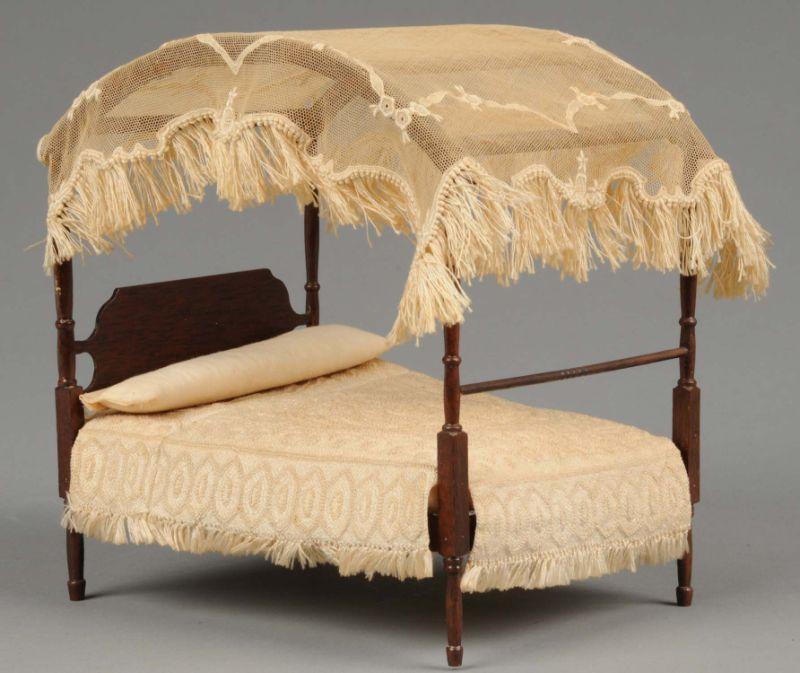 Appraisal: Eric Pearson Canopy Bed America mid th century a mahogany