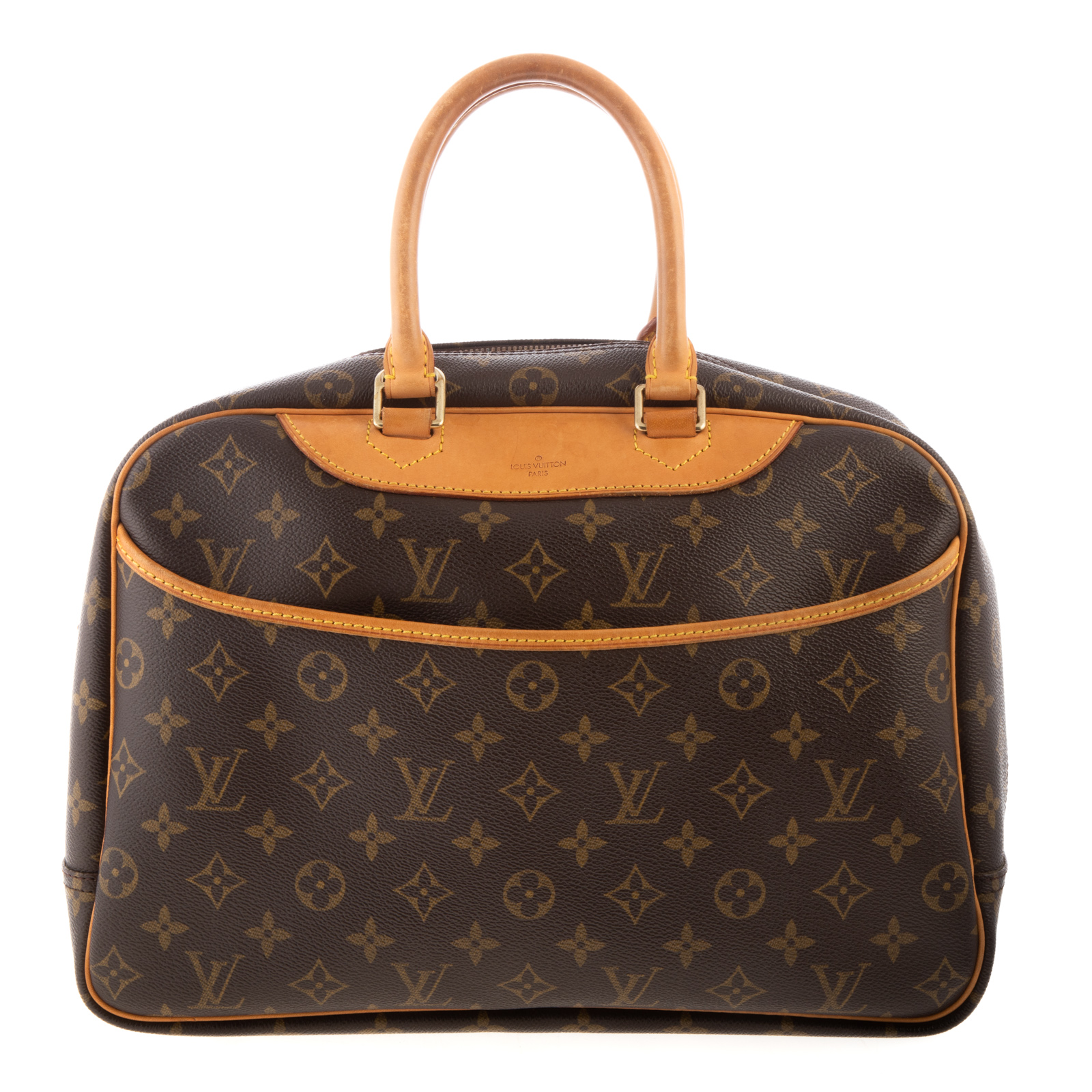 Appraisal: A LOUIS VUITTON MONOGRAM DEAUVILLE A brown and tan Monogram