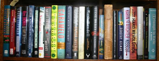 Appraisal: Signed Fiction Vols on shelves