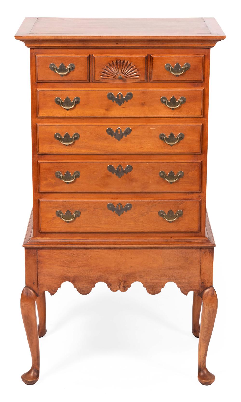 Appraisal: ELDRED WHEELER QUEEN ANNE-STYLE CHILD S CHEST-ON-FRAME MASSACHUSETTS TH CENTURY