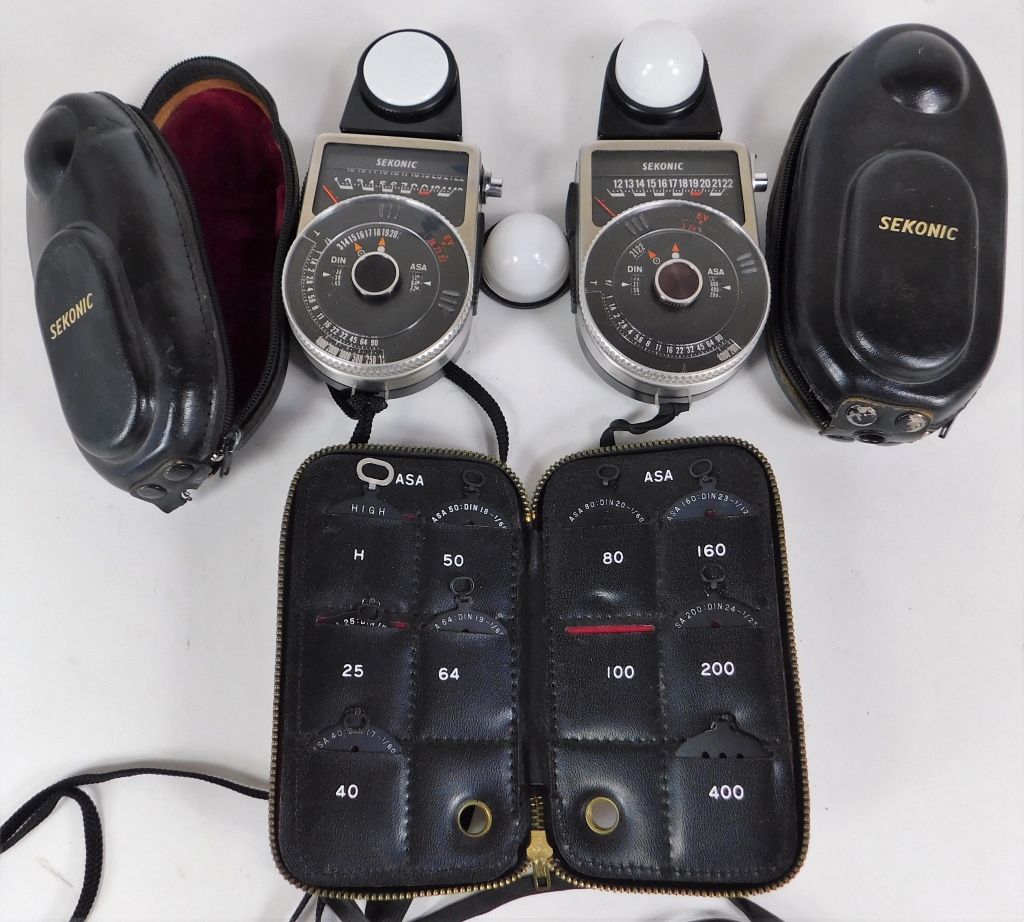 Appraisal: GROUP OF VINTAGE SEKONIC EXPOSURE METERS Group of vintage Sekonic