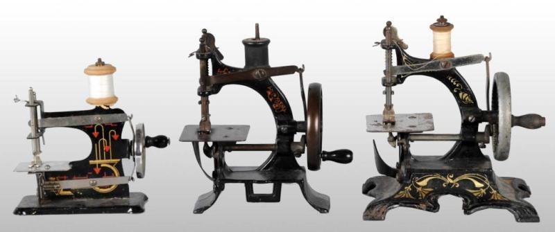 Appraisal: Lot of Child's Toy Sewing Machines Description German and Argentinean