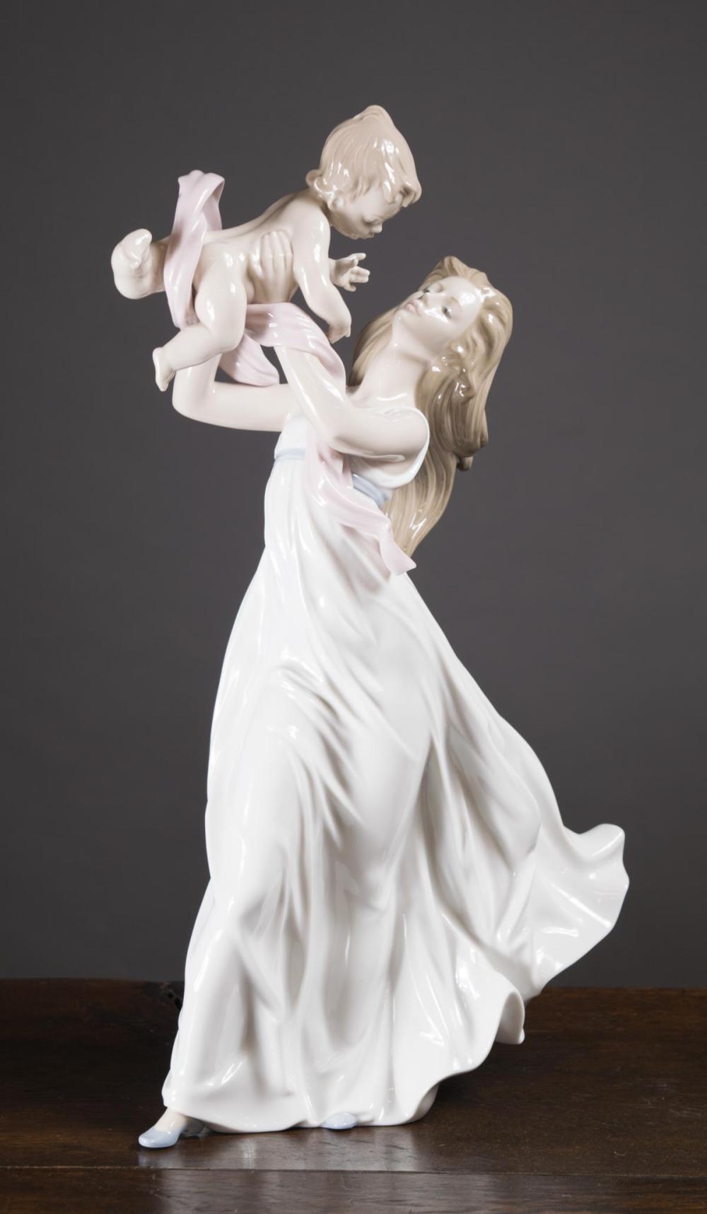 Appraisal: LLADRO MY LITTLE SWEETIE PORCELAIN FIGURAL GROUP by the sculptor