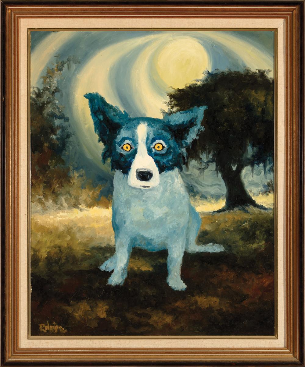 Appraisal: George Rodrigue American Louisiana - My Moon My Life oil