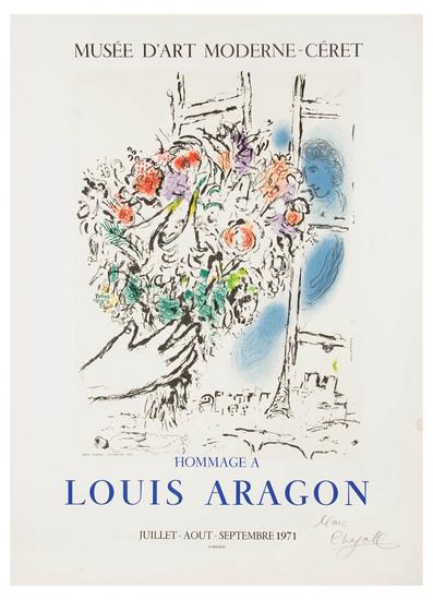 Appraisal: Marc Chagall - offrande de fleurs hommage louis aragon s