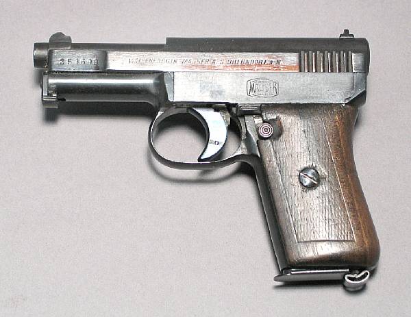 Appraisal: A Mauser Model semi-automatic pistol Serial no mm Blued finish