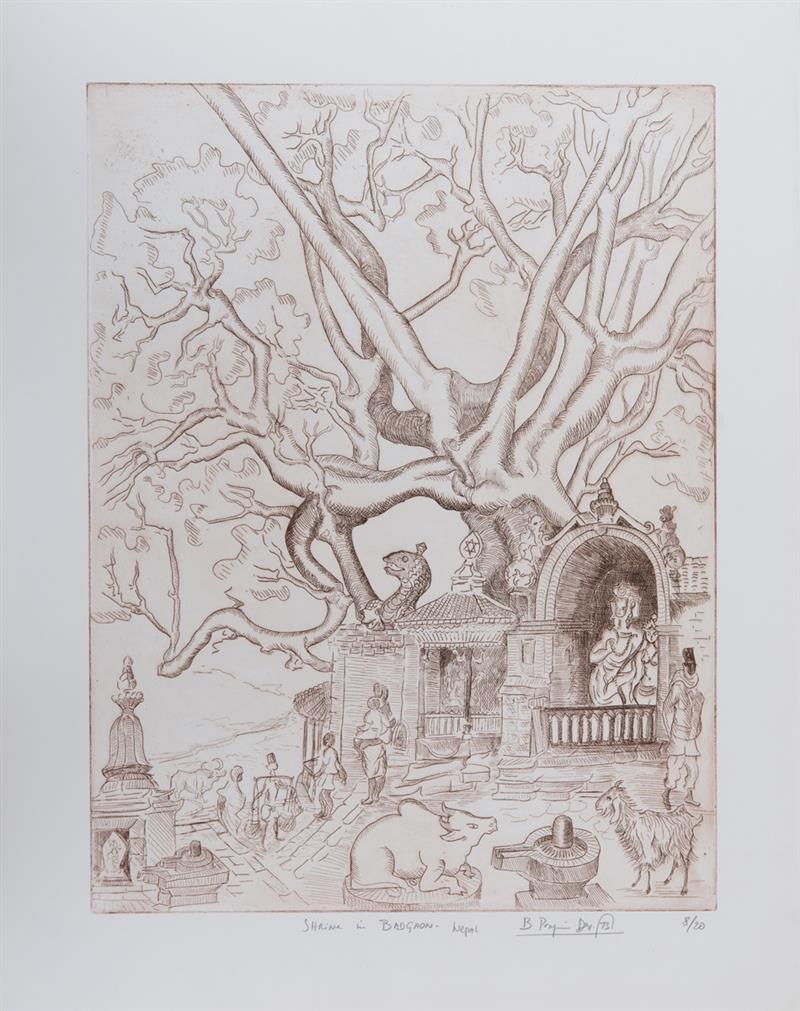 Appraisal: BRUNO PASQUIER-DESVIGNES b NEPAL The portfolio of twenty-one etchings including