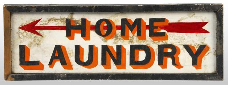 Appraisal: Wooden Home Laundry Sign Condition Very Good Size x