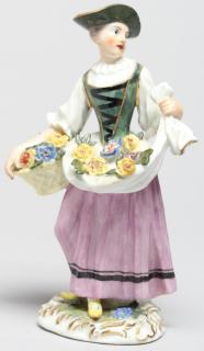 Appraisal: th Century Meissen Figure Of Woman Depicted in th century