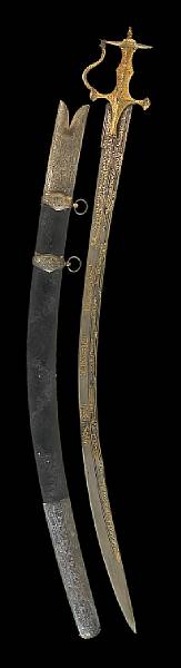 Appraisal: A tulwar-hilted kilijprobably th or early th century Curved inch