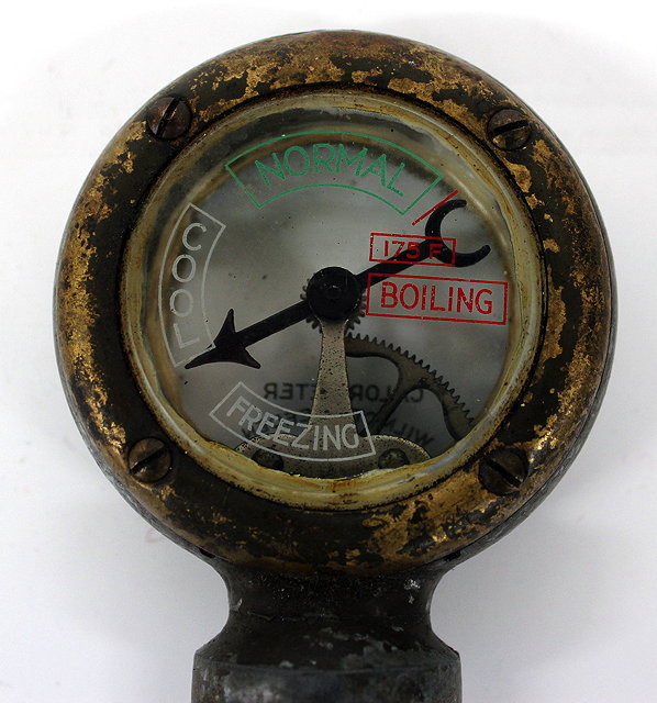 Appraisal: A 'S WILMOT-BREEDEN LIMITED CAR RADIATOR CALORIMETER the transparent dial