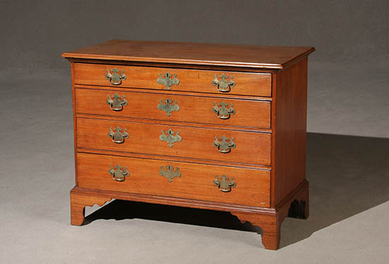 Appraisal: Lot Property of Various Owners Chippendale Mahogany Chest of Drawers