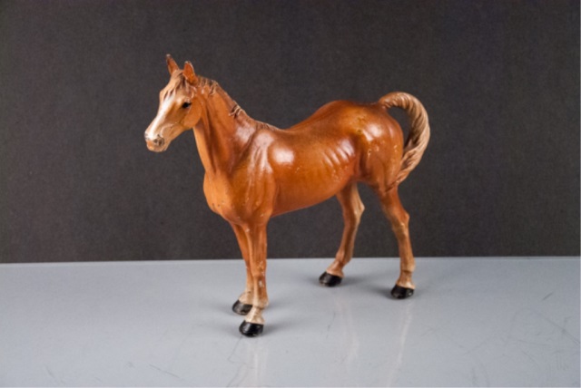 Appraisal: Hubley Horse Door Stop Cast Iron Minor dings throughout