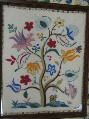 Appraisal: Crewl Tree of Life by Wilma Myers age in frame