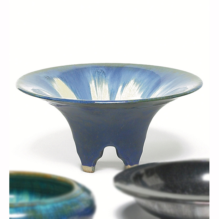 Appraisal: Fulper bowl flaring and footed form covered in a blue