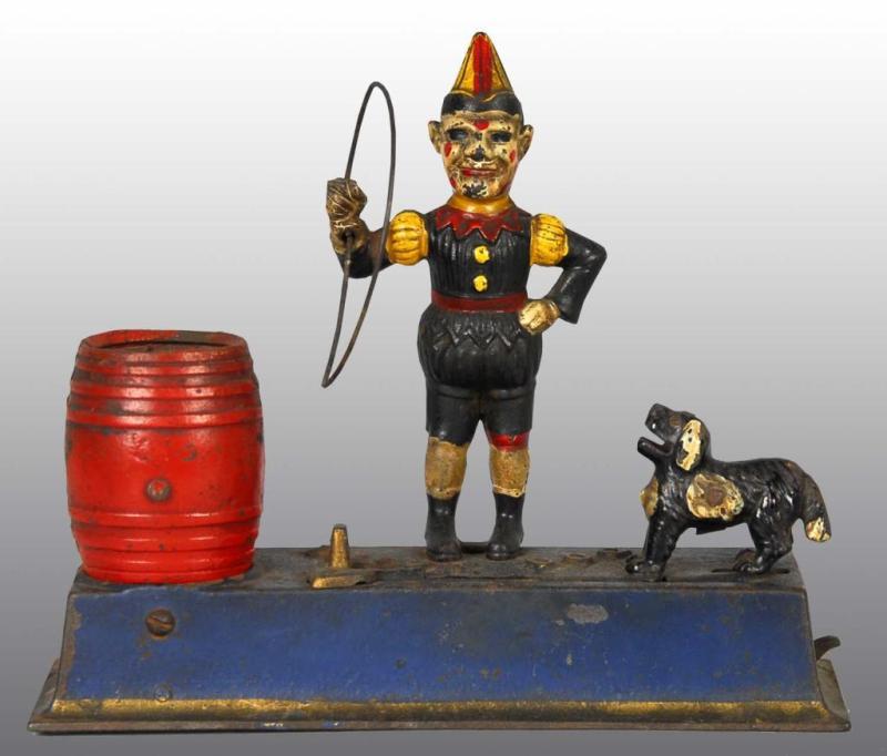 Appraisal: Cast Iron Trick Dog Mechanical Bank Description Manufactured by Hubley