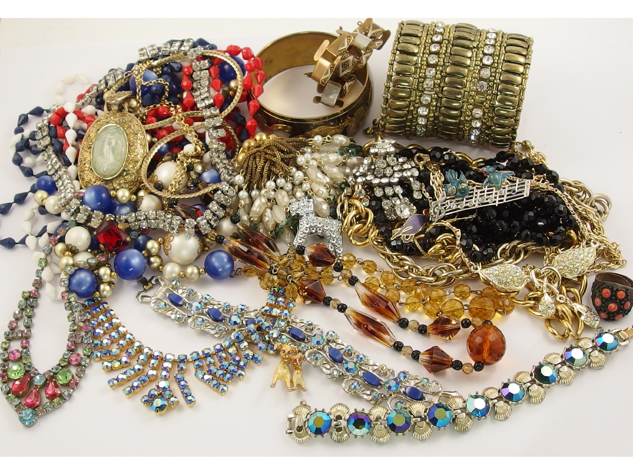 Appraisal: A collection of vintage costume jewellery to include items by