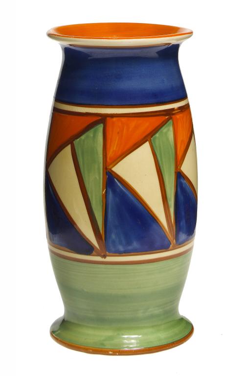 Appraisal: CLARICE CLIFF AN A J WILKINSON ORIGINAL BIZARRE VASE cm