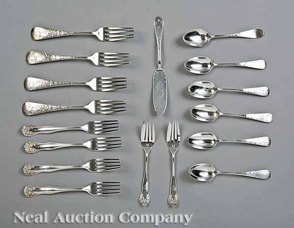 Appraisal: A Group of New Orleans Sterling Silver Dinner Forks and