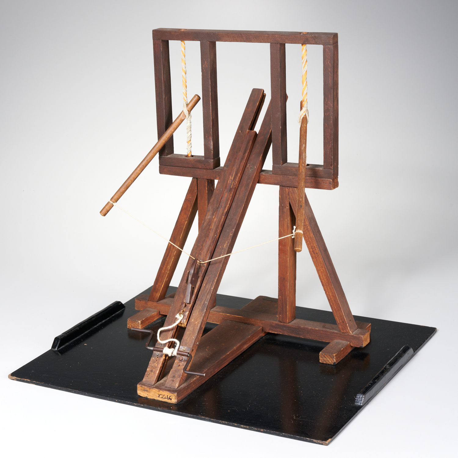 Appraisal: ANCIENT ROMAN CATAPULT MODEL EX-MUSEUM Acquired with Vienna manufacturer's metal