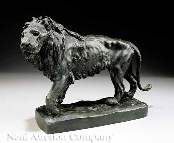 Appraisal: A Continental Bronze of a Lion late th early th