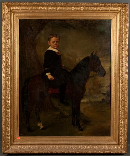 Appraisal: American School late th early th century Portrait of a