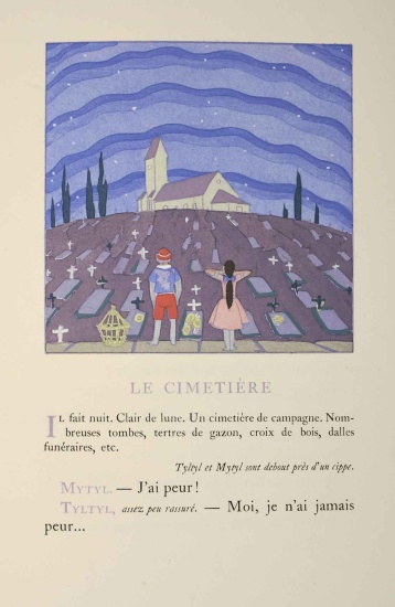 Appraisal: LEPAPE GEORGES Maeterlinck Maurice L'Oiseau Bleu illustrations by Lepape reproduced