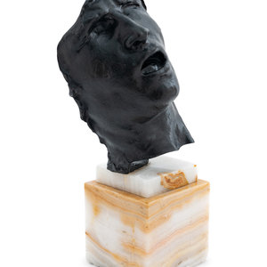 Appraisal: After Auguste Rodin French - th Century Mask of Sorrow