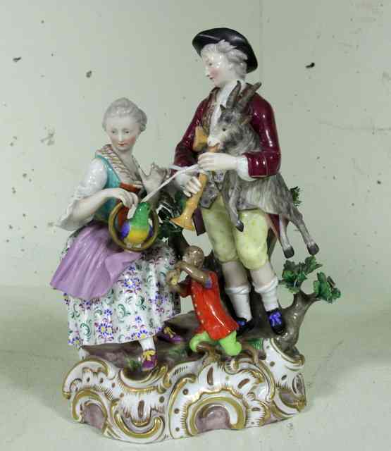 Appraisal: A th Century Meissen figure group of musicians and animals