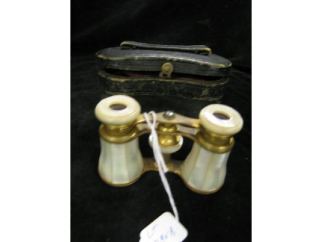 Appraisal: Pair of French Opera Glasses mother-of-pearl in case