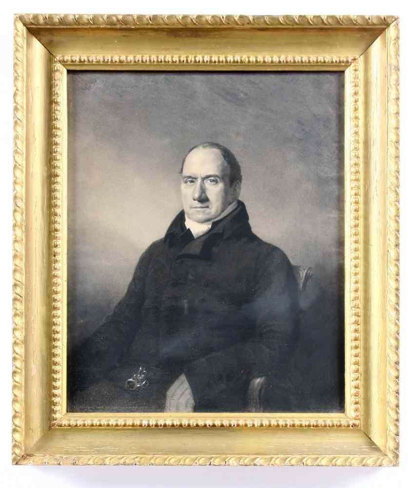 Appraisal: CHALK PORTRAIT DRAWING OF H C LITCHFIELD BY DE LA