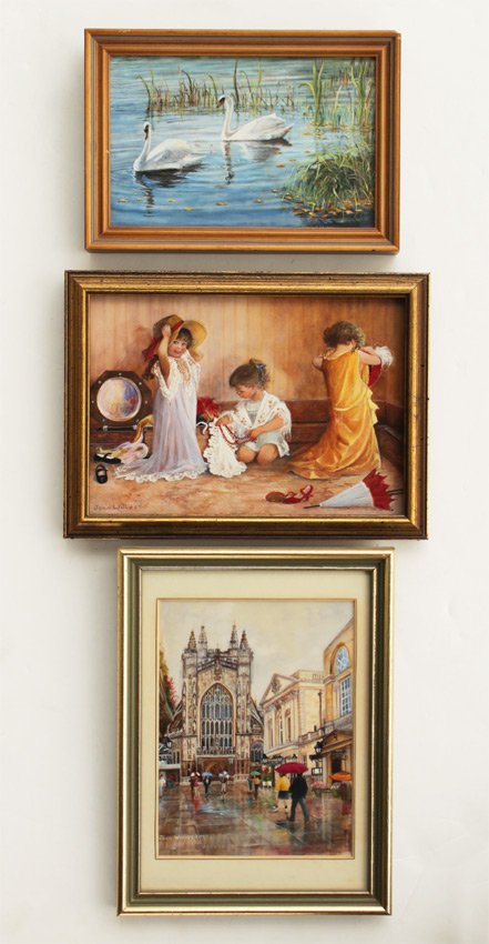 Appraisal: WILLIES Joan American th Century Miniature Paintings to include ''Dressing