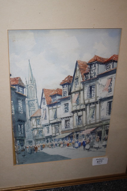 Appraisal: Noble British th Century In Old Ghent signed and dated